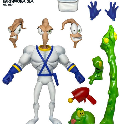 Earthworm Jim and Snot Earthworm Jim Action Figure Wave 1 15 cm